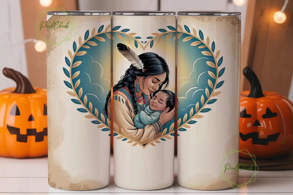 Native American Mother Tumbler Wrap - Image 2