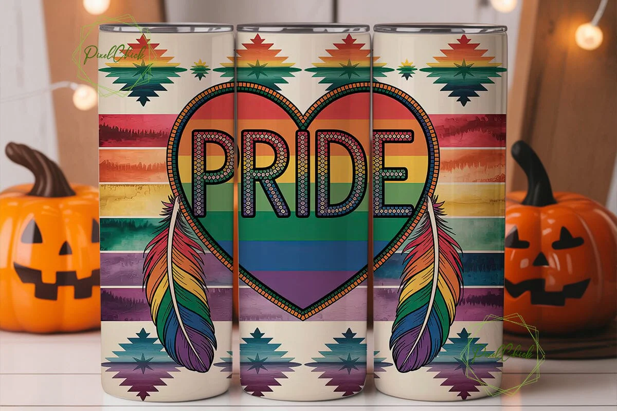 Native American Pride 20oz Tumbler Wrap - Image 2