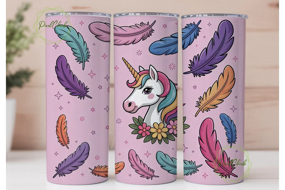 Native Pride Unicorn Tumbler Wrap