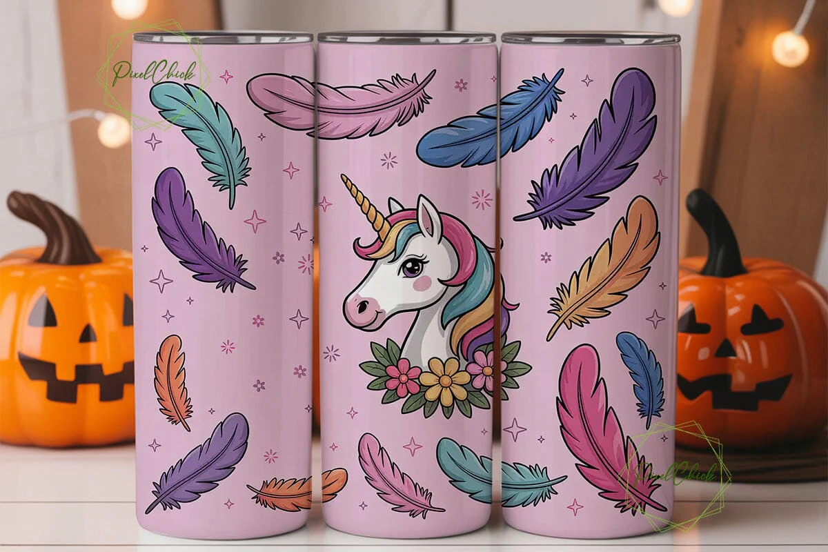 Native Pride Unicorn Tumbler Wrap - Image 2