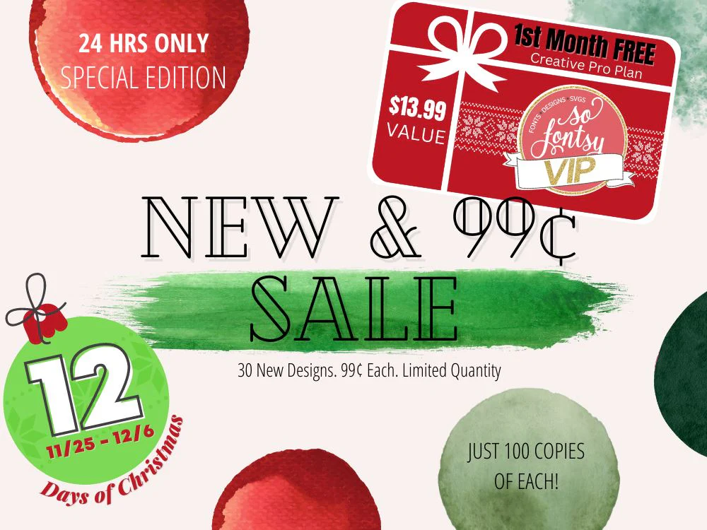 New and 99¢ | Buy All 30, Get VIP Free for the First Month