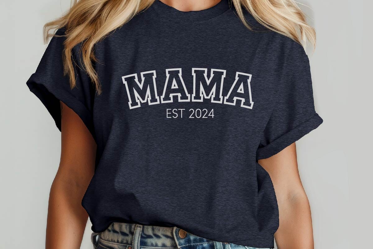 Mama 2024 New Mom Shirt Design SVG, New Mom SVG, Mom SVG, Baby Shower Gift, New Mom Gift - Image 4