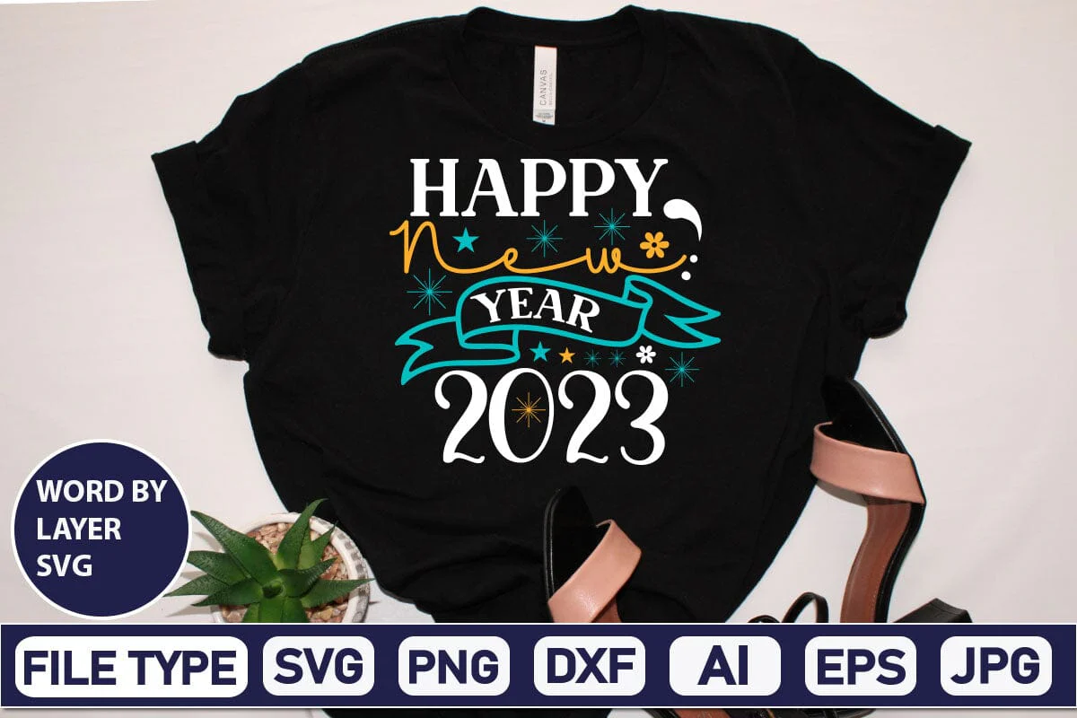 New Year Crew 2023 SVG Cut File