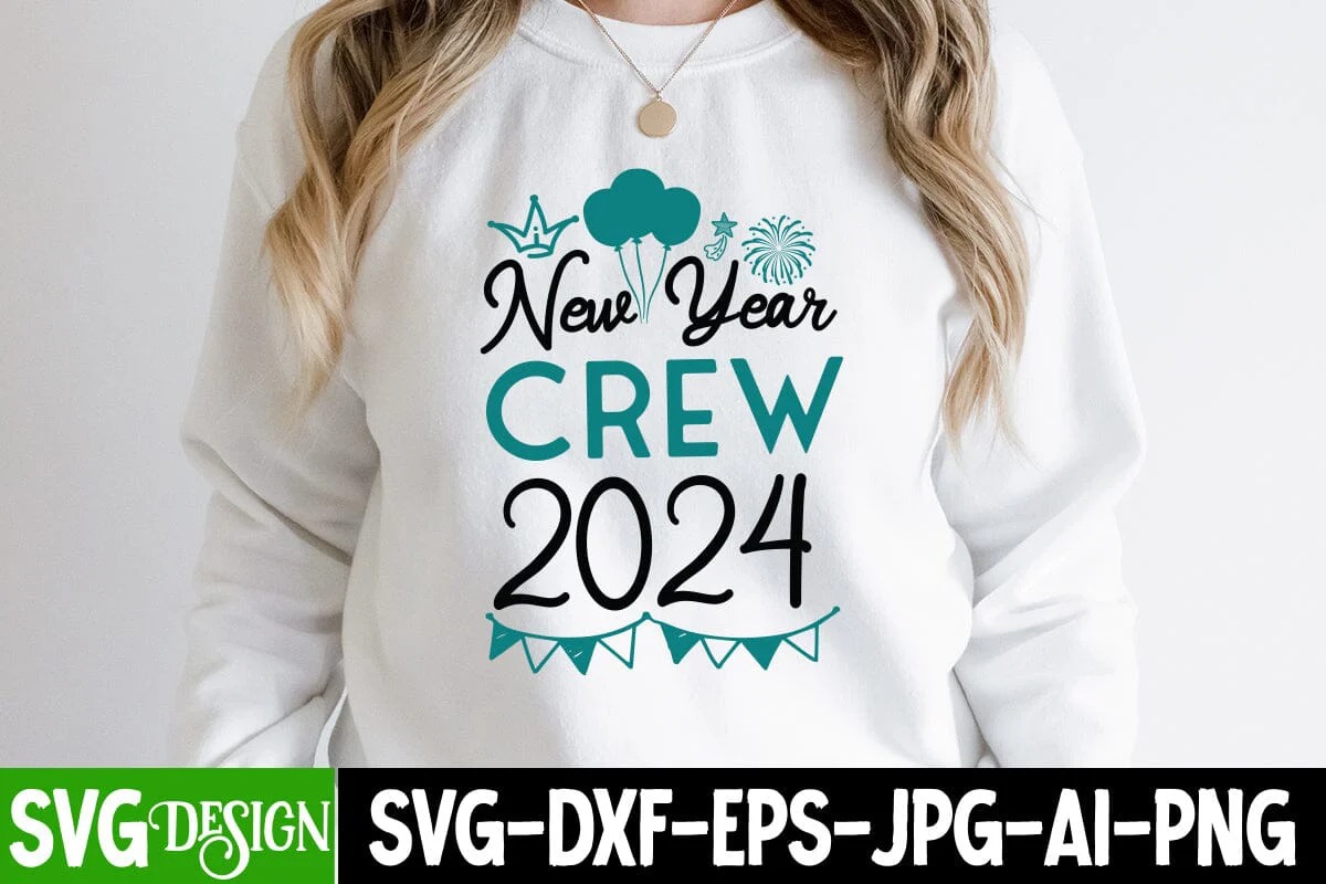 New Year Crew 2024 SVG Cut File, New Year Crew 2024 SVG Design, New Year Crew 2024 Sublimation PNG , 2024 Sublimation Design, New Year 2024 SVG Cut File, 2024 New Year SVG bundle,New Year SVG Design 2024 - Image 2