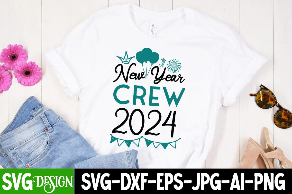 New Year Crew 2024 SVG Cut File, New Year Crew 2024 SVG Design, New Year Crew 2024 Sublimation PNG , 2024 Sublimation Design, New Year 2024 SVG Cut File, 2024 New Year SVG bundle,New Year SVG Design 2024 - Image 3