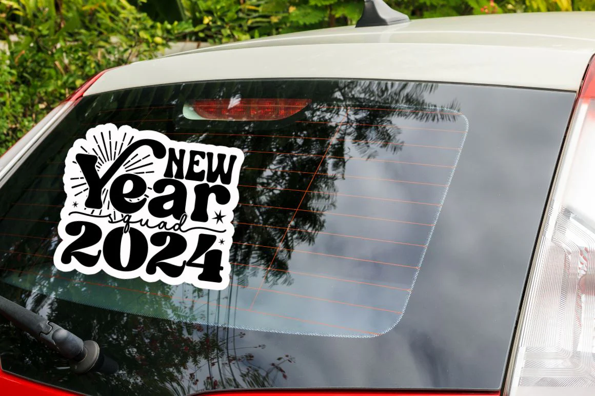 New Year Stickers Bundle, 2024 new year stickers png bundle - Image 5