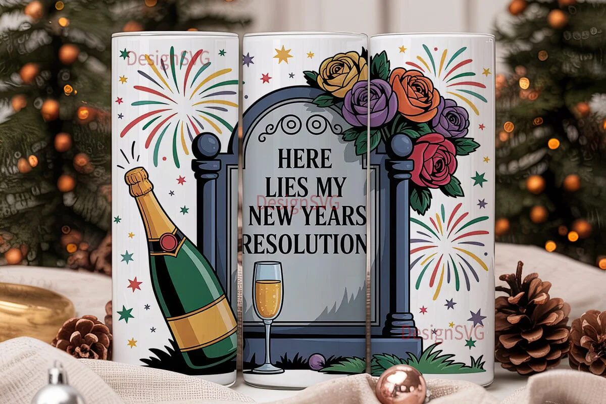New Year's Resolution Tumbler Wrap - Image 2