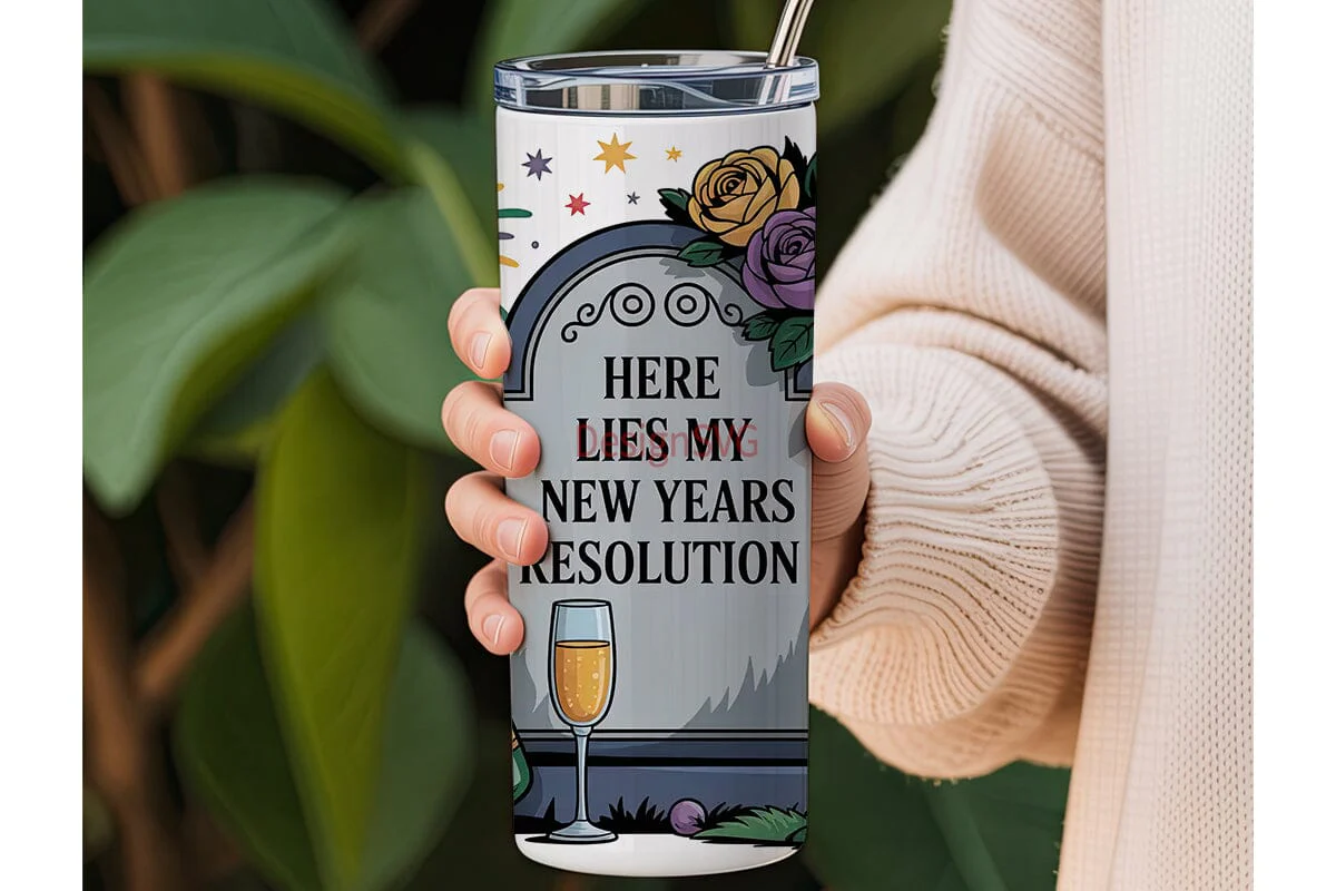 New Year's Resolution Tumbler Wrap - Image 3