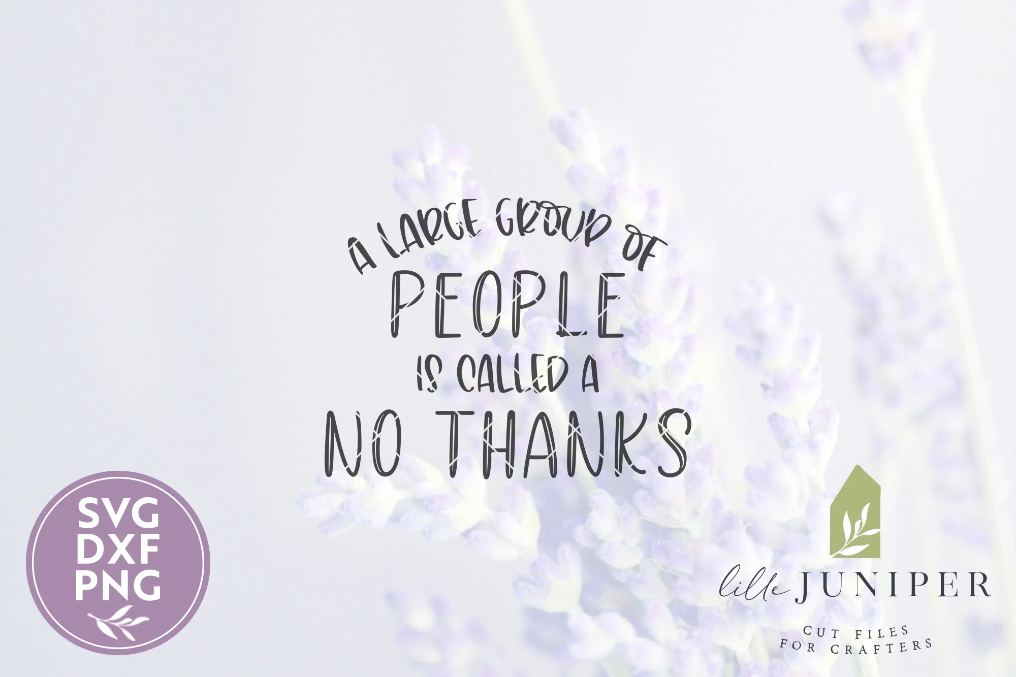 No Thanks SVG | Introvert SVG | Social Distancing - Image 2