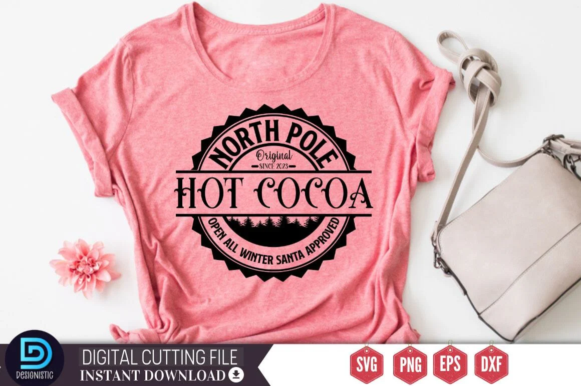 North pole original since 2023 hot cocoa open all winter santa approved SVG - Image 4