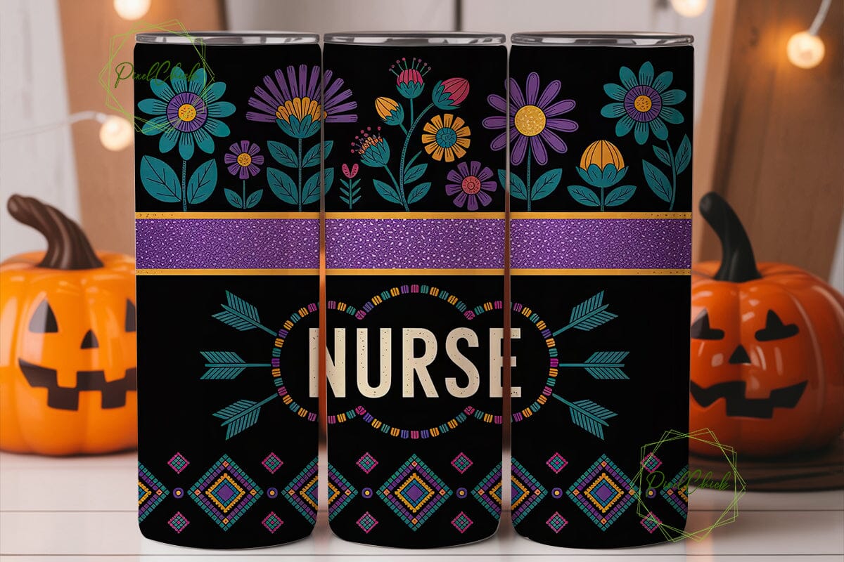 Nurse Beaded Mandala 20oz Tumbler - Image 2