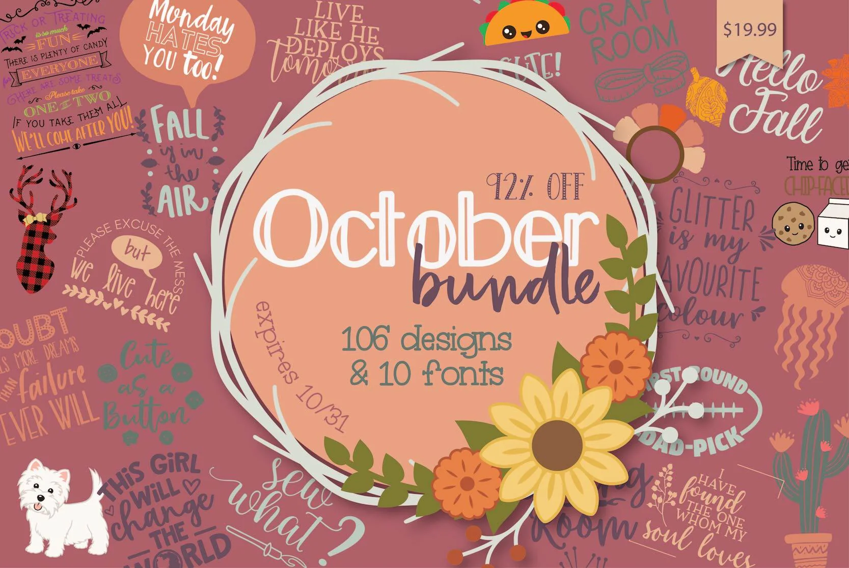So Fontsy October 2018 Bundle
