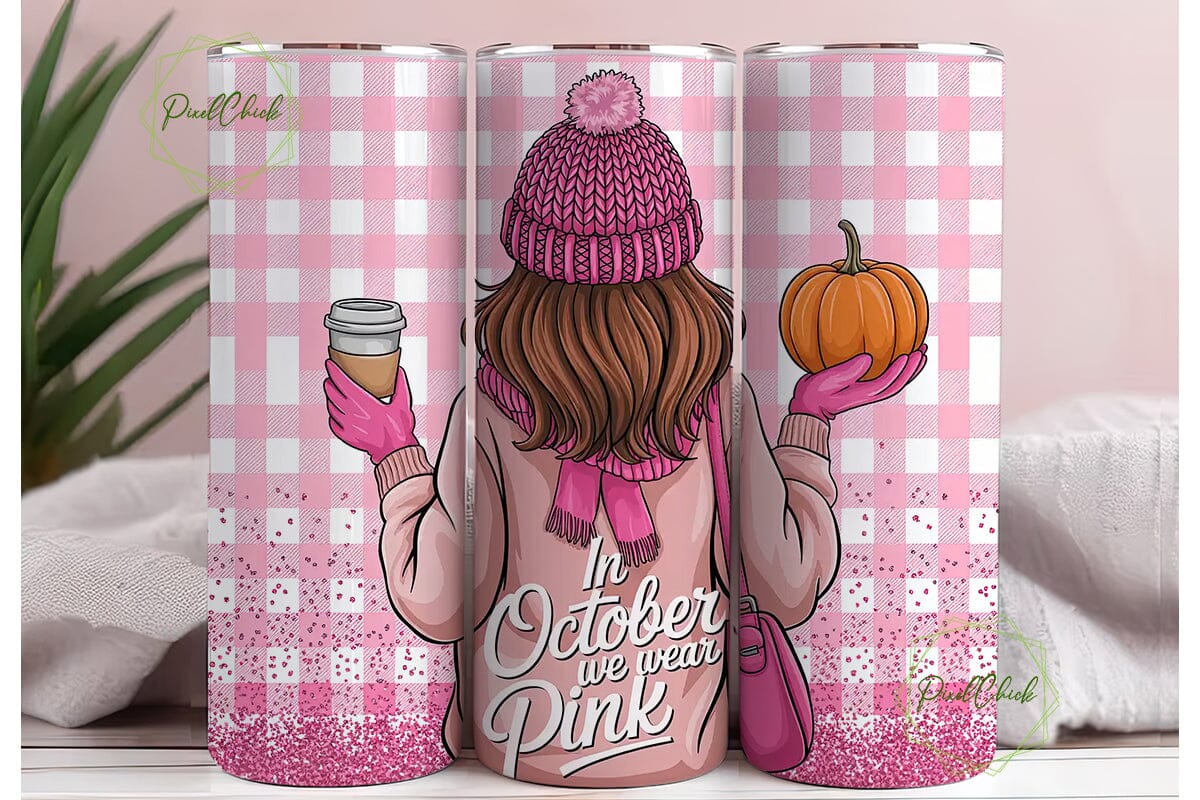 October We Wear Pink Tumbler Wrap - Image 3