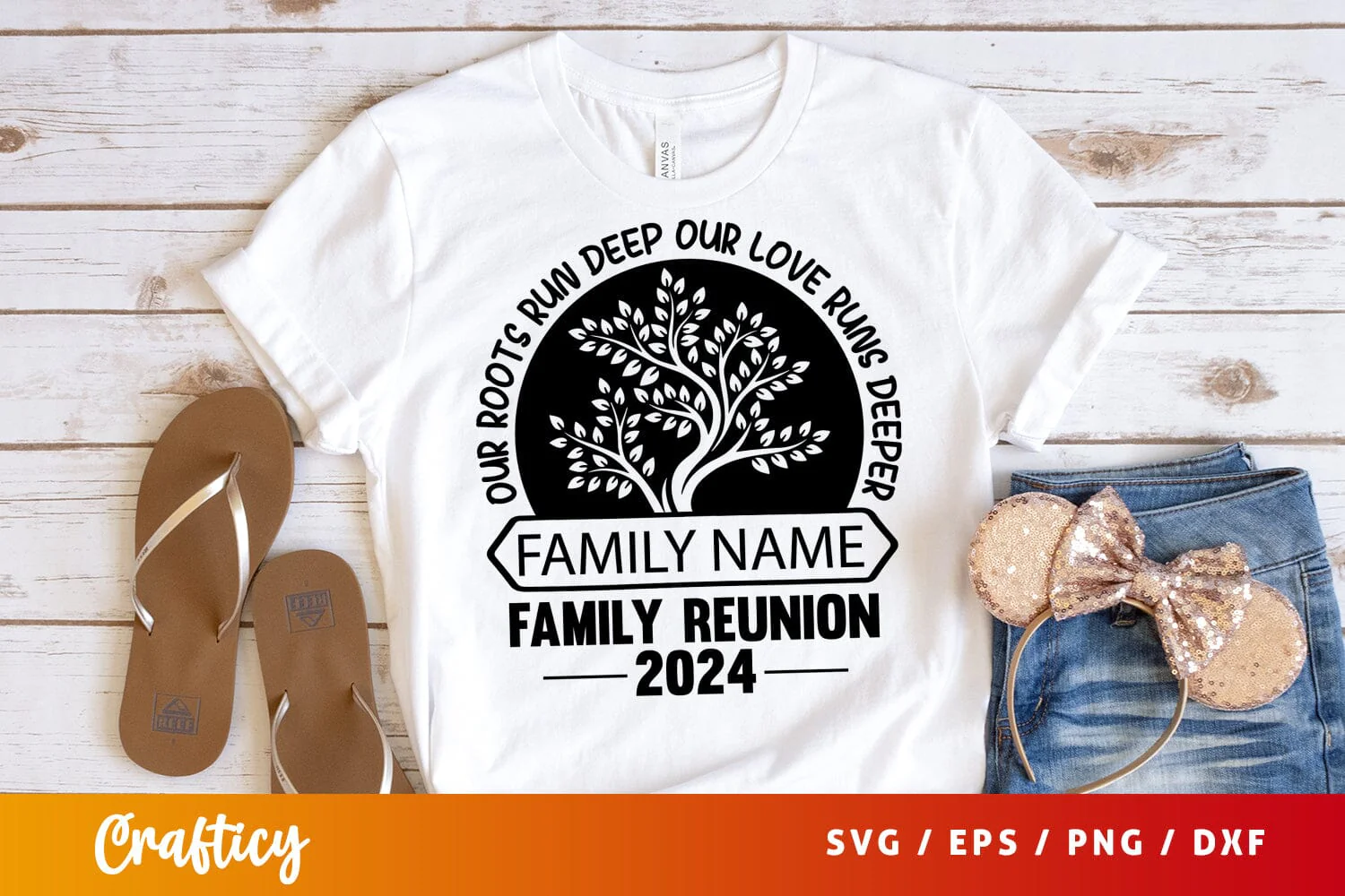 Our roots run deep our love runs deeper family reunion 2024 SVG Design - Image 3