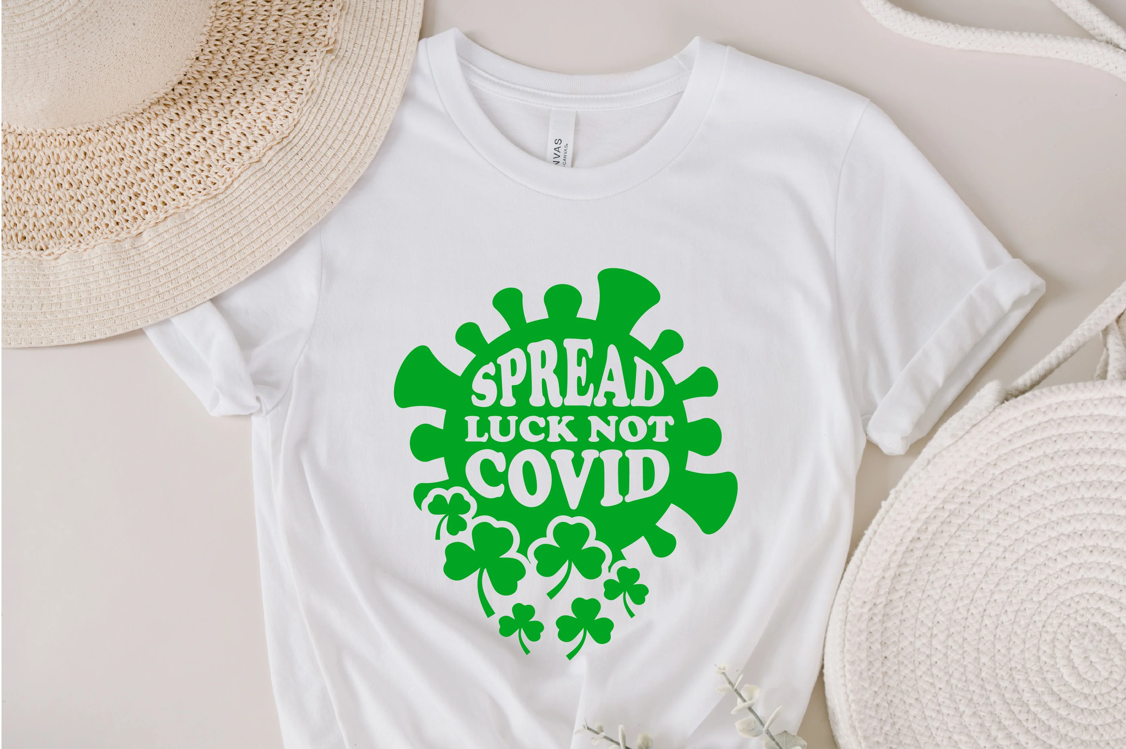 Pandemic St Patricks Day Svg, Spread Luck Not Covid svg, Lucky Svg, Shamrock Svg, Clover Png, Irish svg, Clover Lucky svg, Quarantine Svg