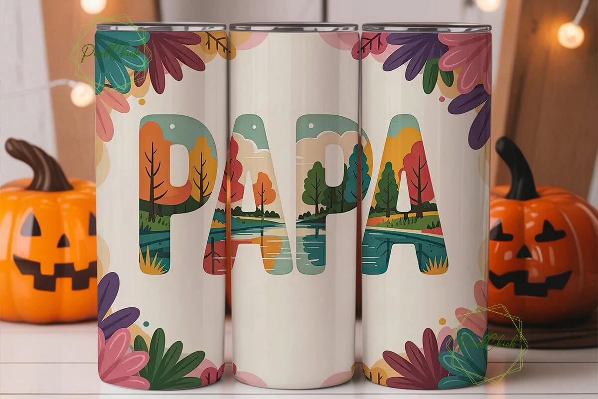 Papa Forest Tumbler Wrap PNG - Image 2