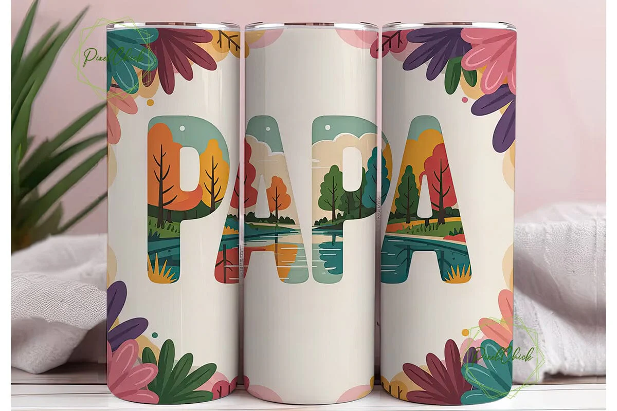 Papa Forest Tumbler Wrap PNG - Image 3