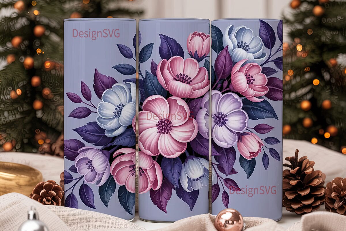 Pastel Floral 20oz Tumbler Wrap - Image 2