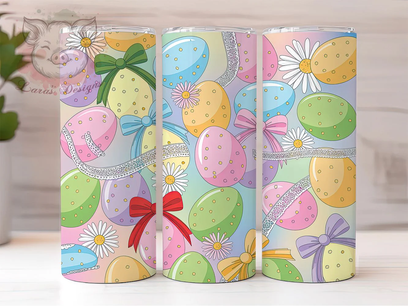 Pastel Lace Bow Easter Tumbler, Lace Seamless Tumbler, Bow Easter Wrap, Stylish 20oz Wrap, Sublimation Design, Trendy Gift Idea, Cute Spring Wrap