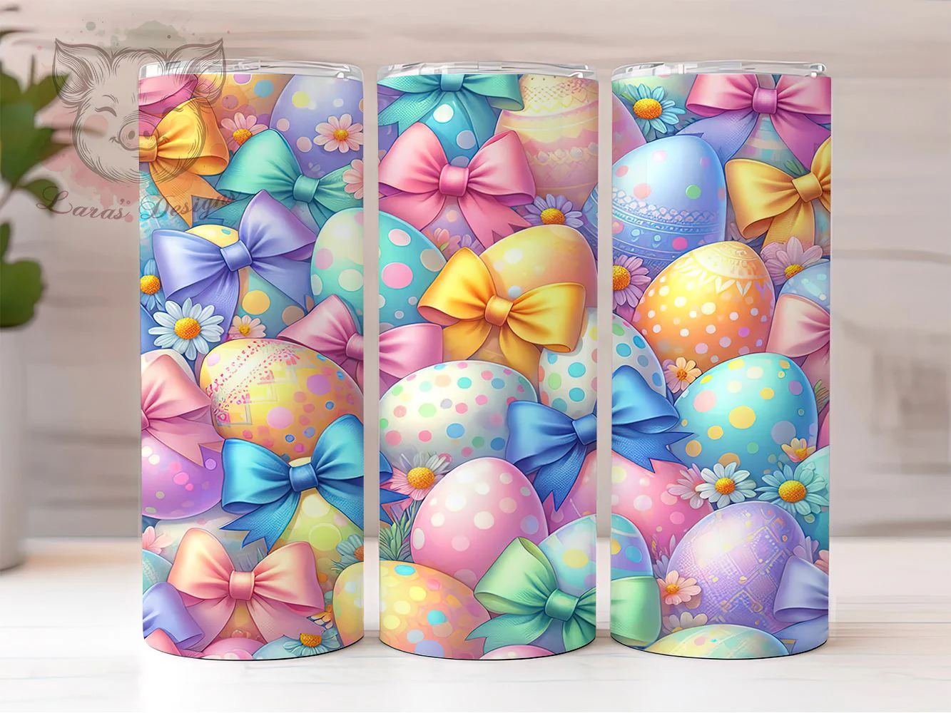 Pastel Lace Bow Easter Tumbler, Lace Seamless Tumbler, Bow Easter Wrap, Stylish 20oz Wrap, Sublimation Design, Trendy Gift Idea, Cute Spring Wrap