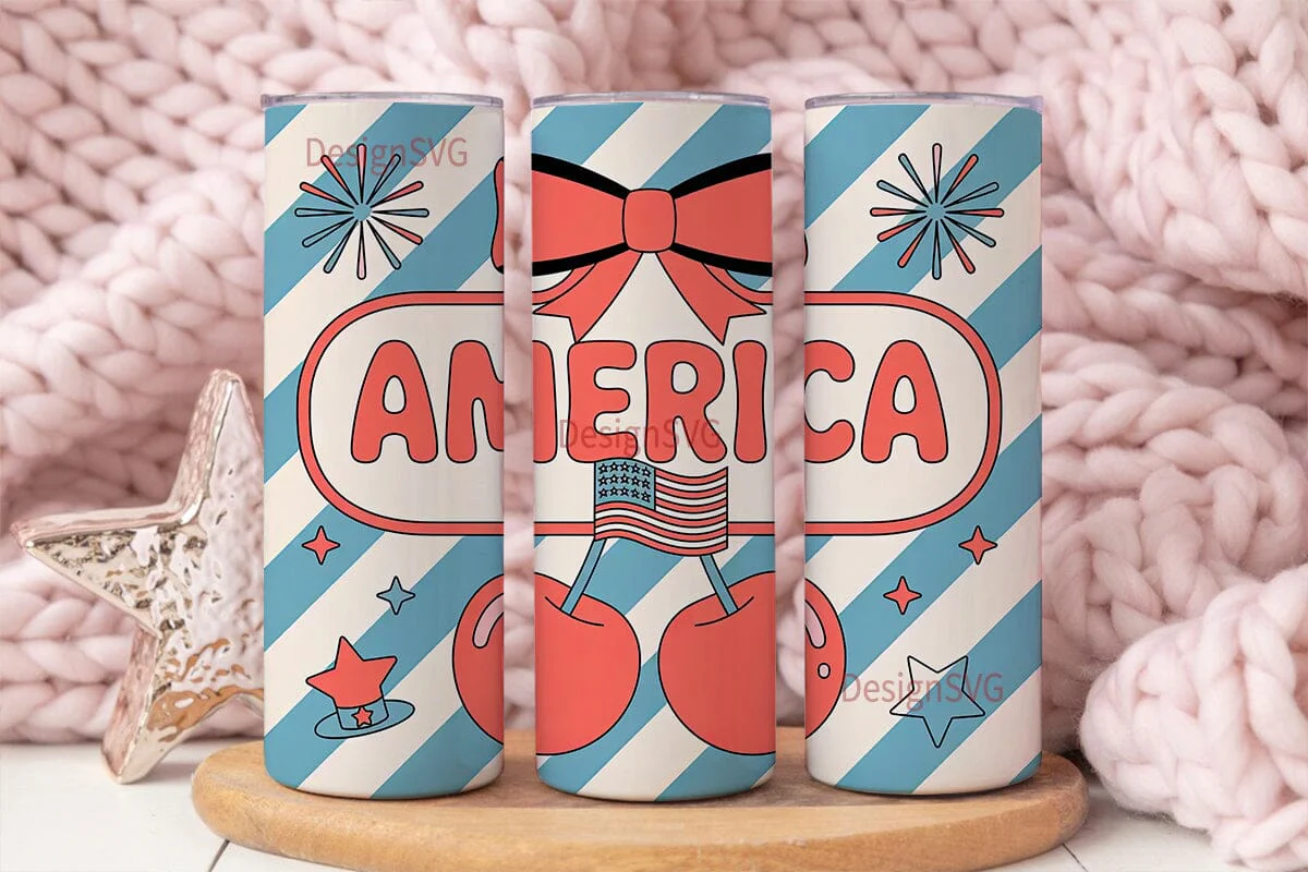 Patriotic America 20oz Tumbler Wrap