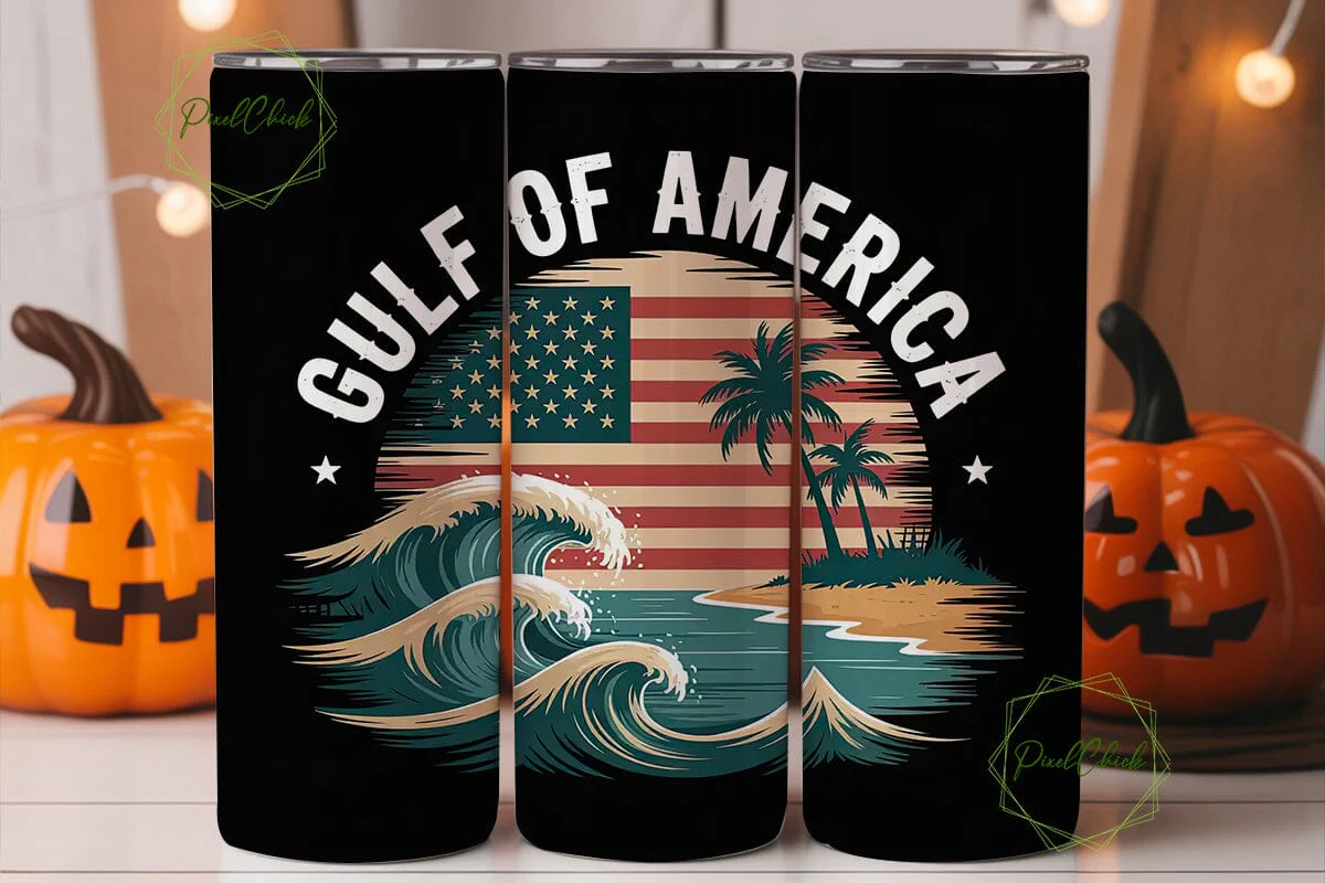 Patriotic Beach 20oz Tumbler Wrap - Image 3