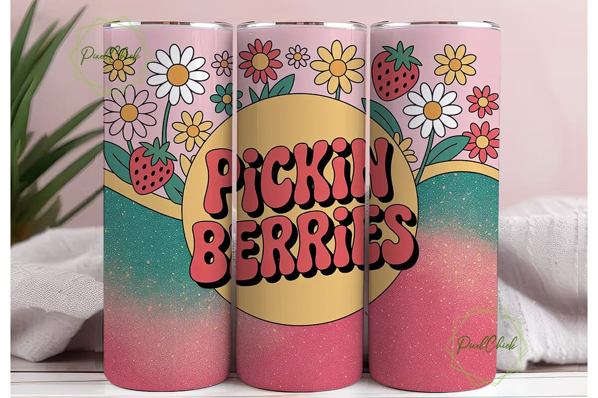 Pickin' Berries 20oz Tumbler Wrap - Image 3