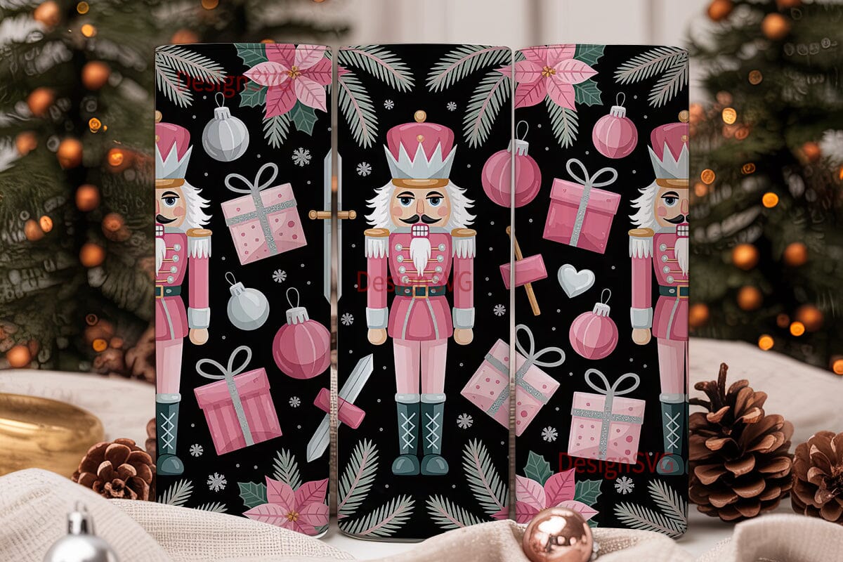 Pink Nutcracker Christmas 20oz Tumbler - Image 2