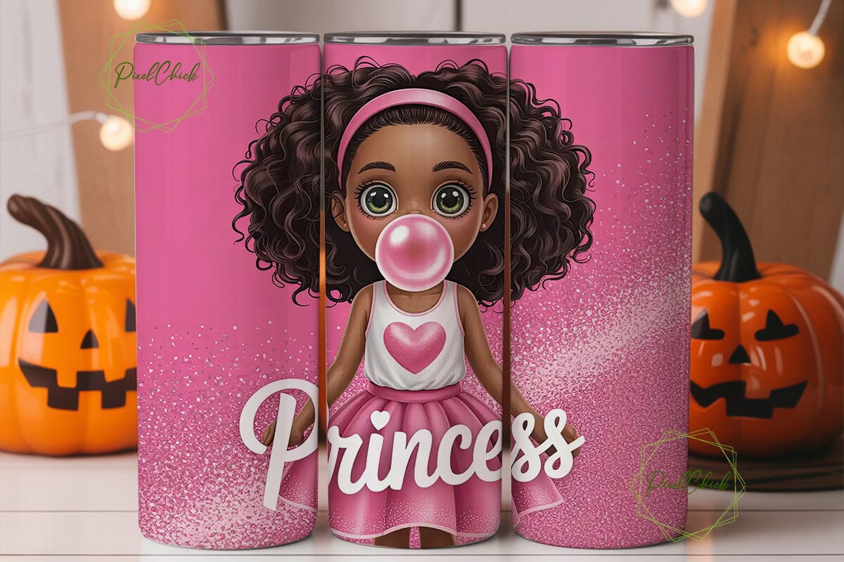 Pink Princess Bubblegum 20oz Tumbler - Image 2