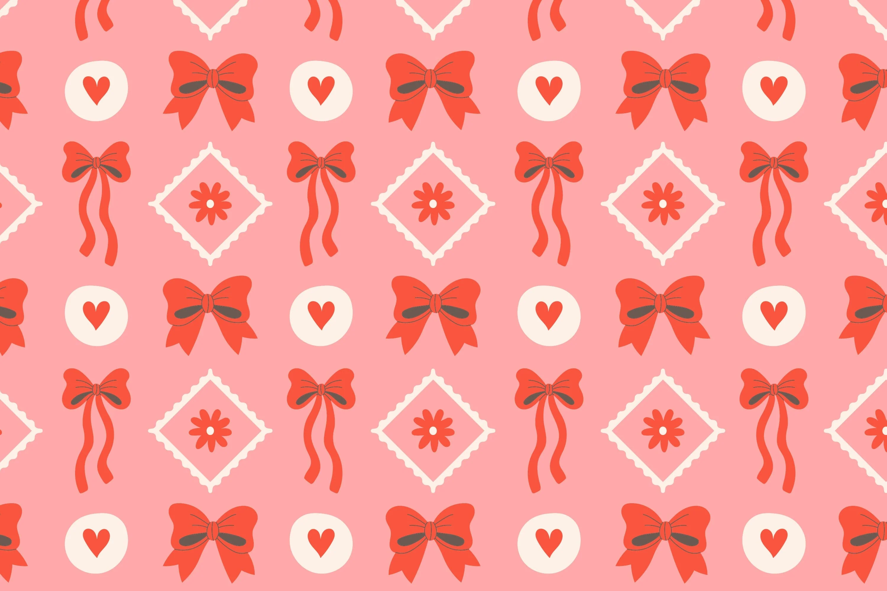 Pink Romantic Seamless Patterns & Digital Papers - Image 2
