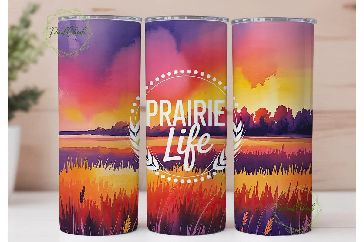 Prairie Sunset 20oz Tumbler Wrap
