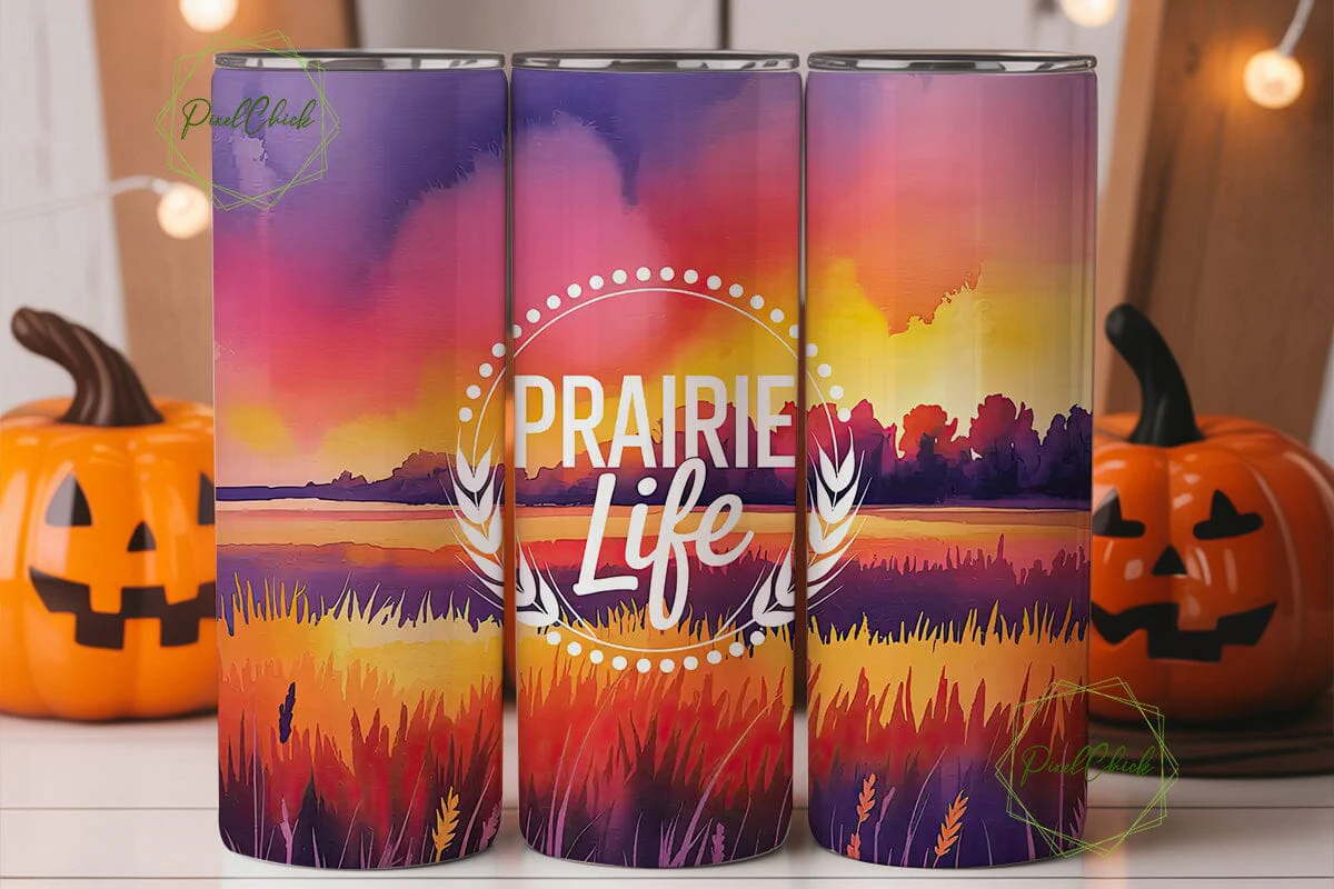 Prairie Sunset 20oz Tumbler Wrap - Image 2
