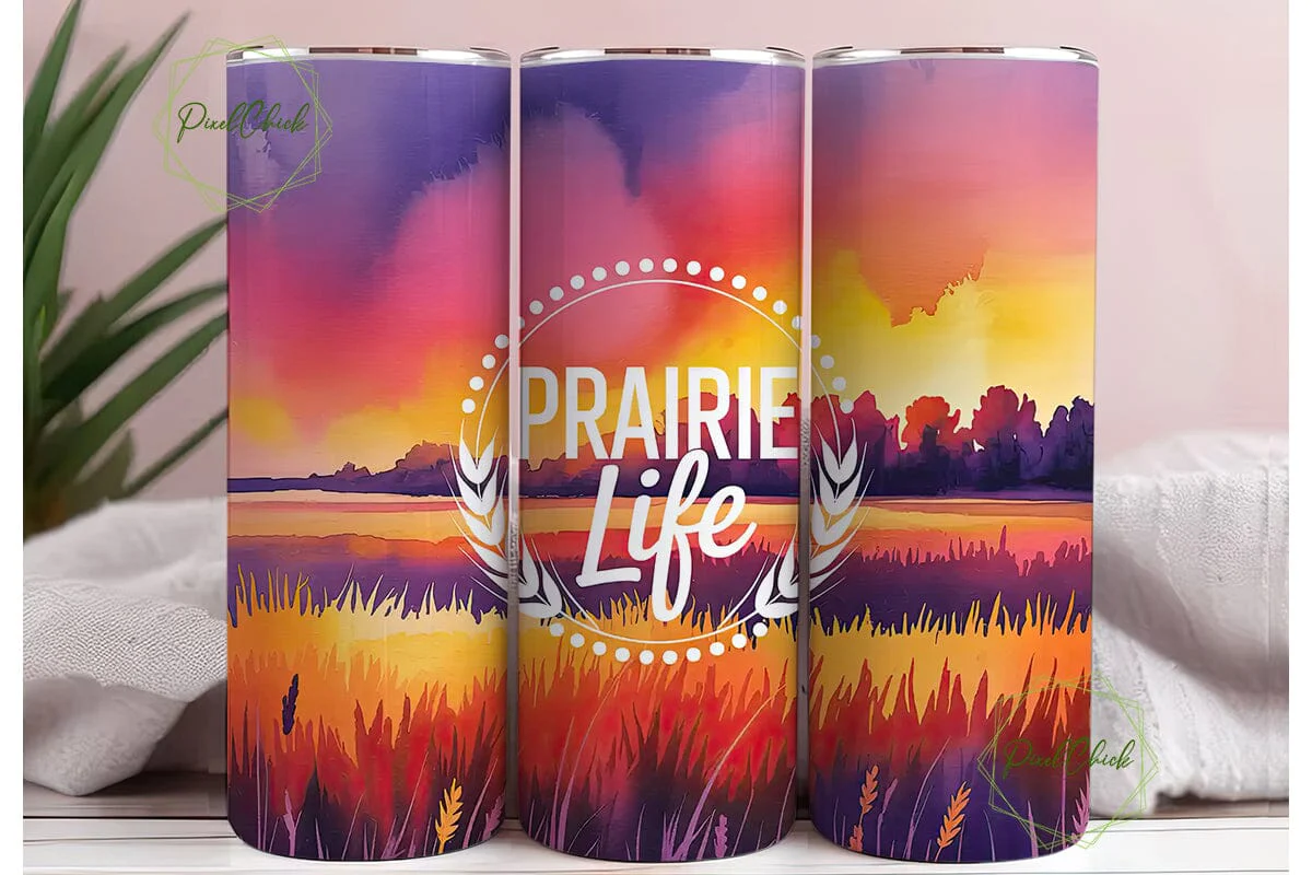 Prairie Sunset 20oz Tumbler Wrap - Image 3