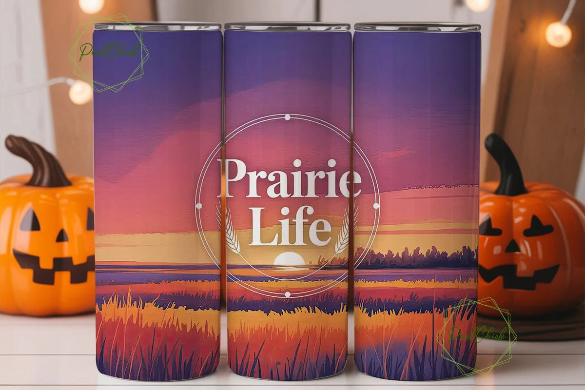 Prairie Sunset 20oz Tumbler Wrap - Image 2