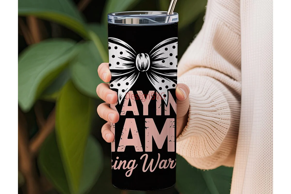 Praying Mama Tumbler Design - Image 3