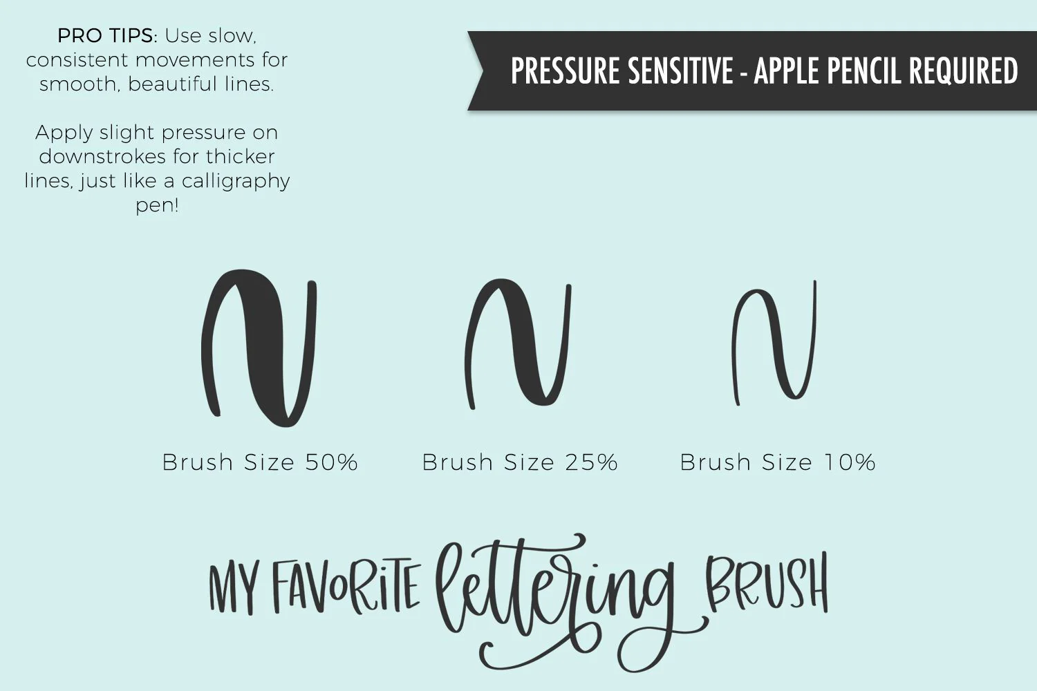 Procreate Lettering Brush Bundle - Image 4