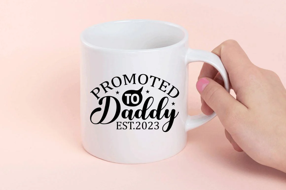 Promoted to daddy est 2023 SVG - Image 2