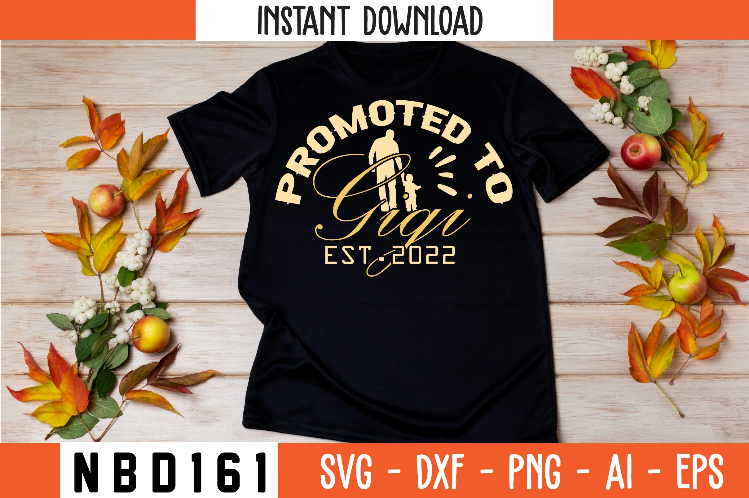 PROMOTED TO GIGI EST.2022 Svg Design - Image 2