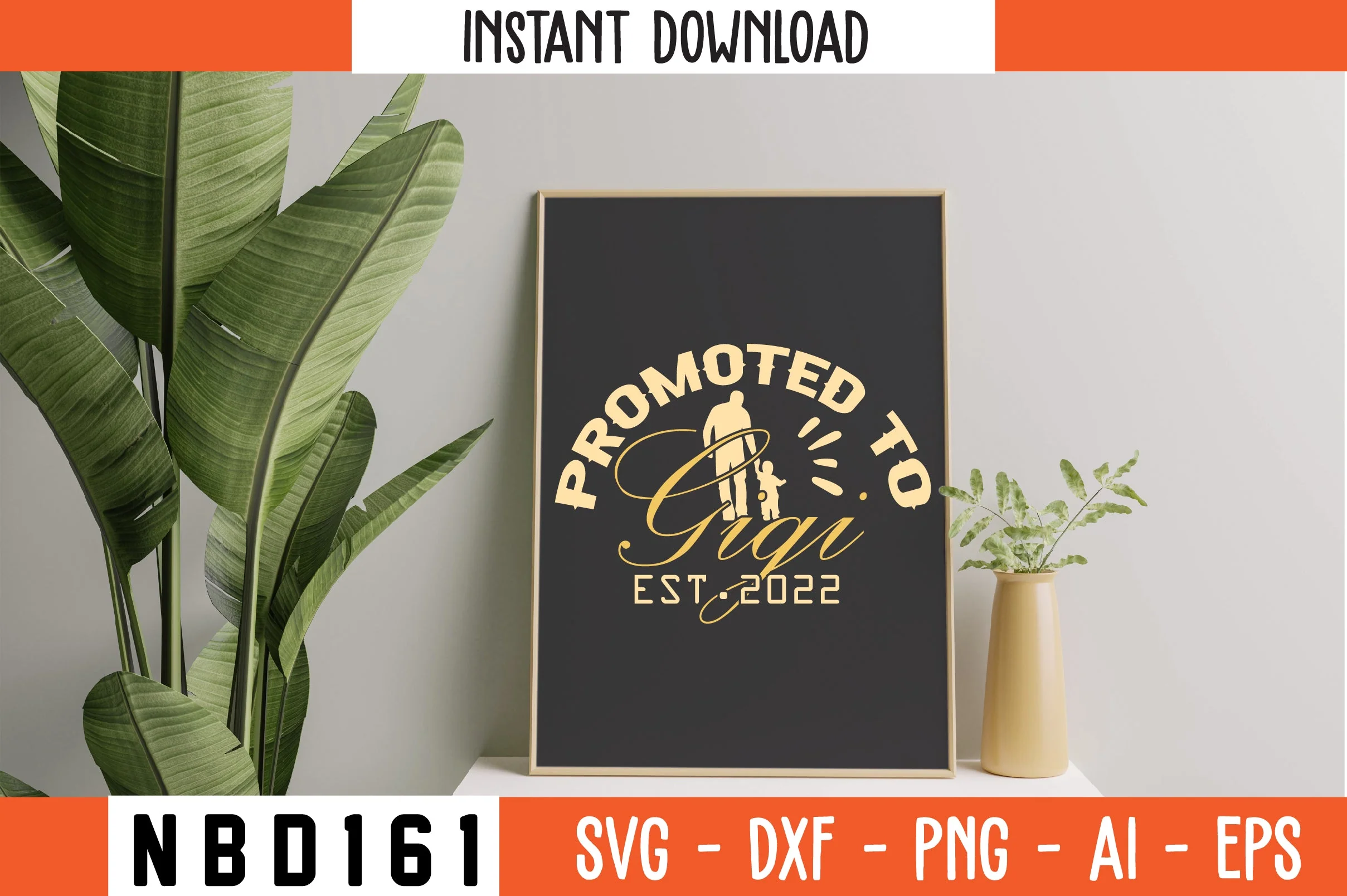 PROMOTED TO GIGI EST.2022 Svg Design - Image 3