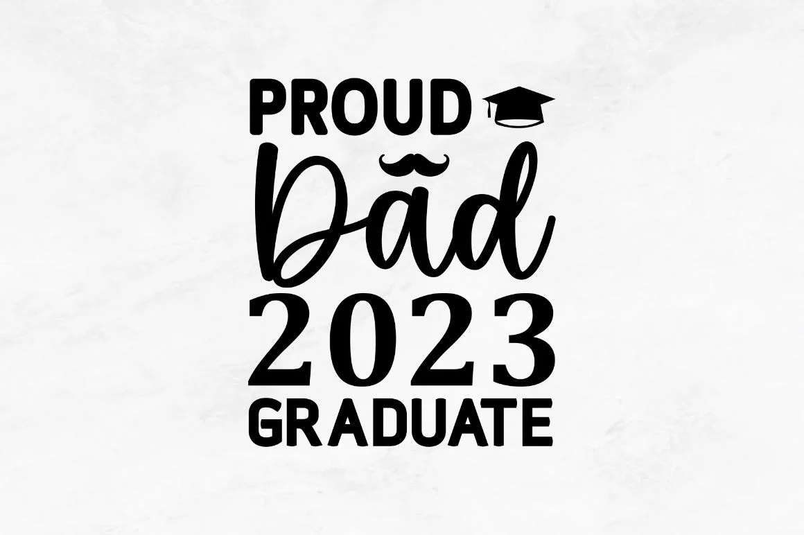 Proud dad 2023 graduate SVG - Image 3