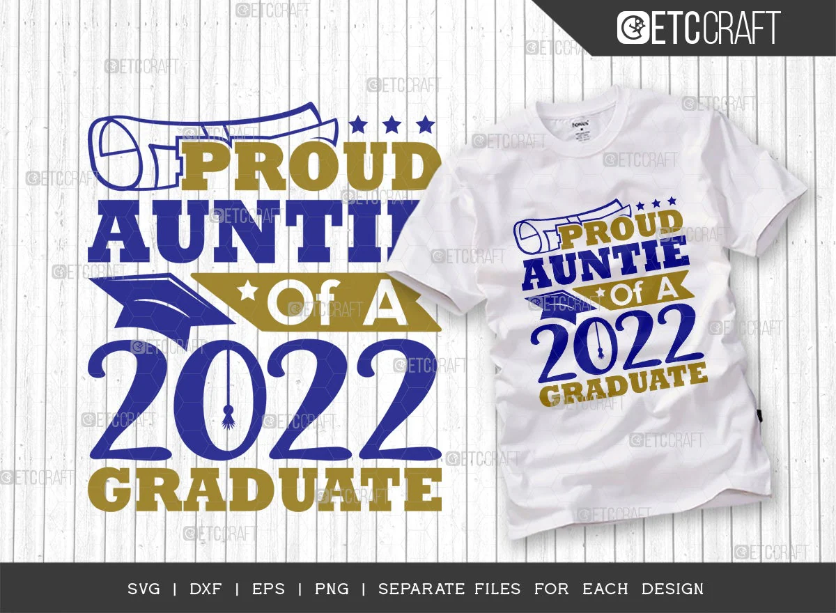 Proud Of Graduate Bundle Vol-04 SVG Cut File | Proud 2022 Graduate Svg | Proud Nephew Of A 2022 Graduate Svg | Proud Niece Of A 2022 Graduate Svg | Proud Teacher Of A 2022 Graduate Svg | Quote Design - Image 2