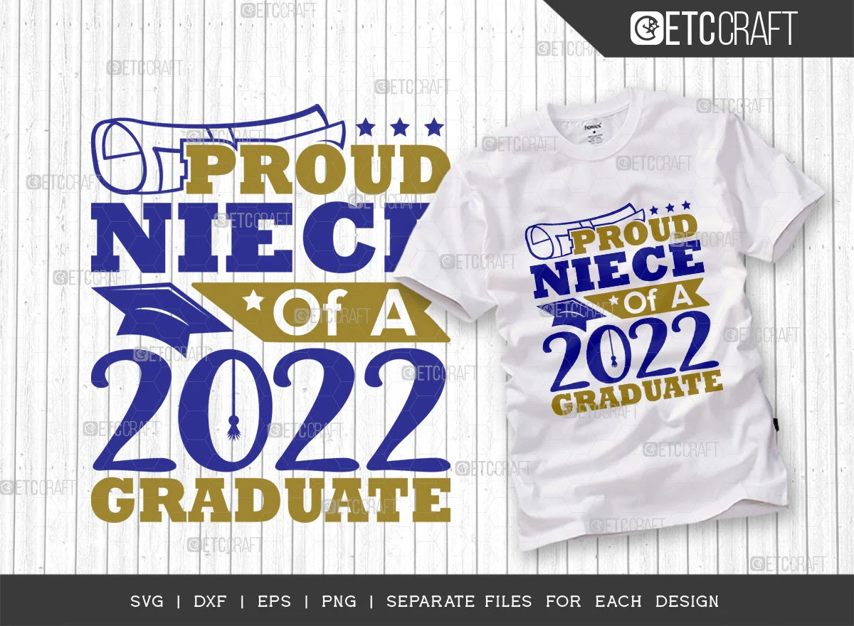 Proud Of Graduate Bundle Vol-04 SVG Cut File | Proud 2022 Graduate Svg | Proud Nephew Of A 2022 Graduate Svg | Proud Niece Of A 2022 Graduate Svg | Proud Teacher Of A 2022 Graduate Svg | Quote Design - Image 6