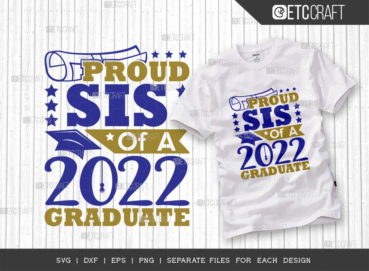 Proud Of Graduate Bundle Vol-05 SVG Cut File | Proud 2022 Graduate Svg | Proud Papa Of A 2022 Graduate Svg | Proud Family Of A 2022 Graduate Svg | Proud Mama Of A 2022 Graduate Svg | Proud Sis Of A 2022 Graduate Svg | Quote Design - Image 4