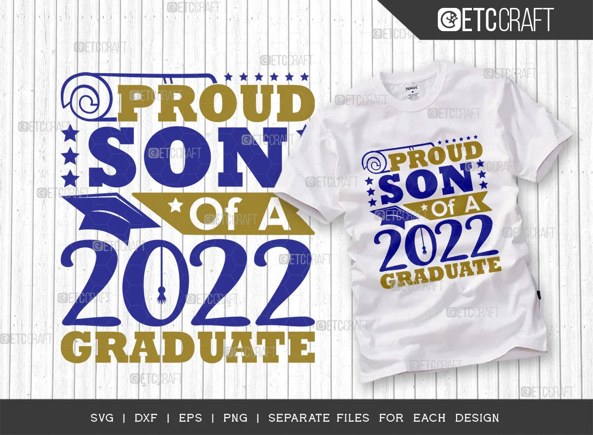 Proud Of Graduate Bundle Vol-06 SVG | Proud 2022 Graduate Svg | Proud Dad Of A 2022 Graduate Svg | Proud Daughter Of A 2022 Graduate Svg | Proud Mom Of A 2022 Graduate Svg | Proud Sister Of A 2022 Graduate Svg | Quote Design - Image 3