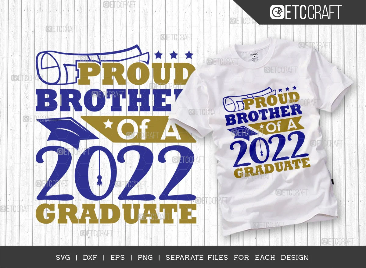 Proud Of Graduate Bundle Vol-06 SVG | Proud 2022 Graduate Svg | Proud Dad Of A 2022 Graduate Svg | Proud Daughter Of A 2022 Graduate Svg | Proud Mom Of A 2022 Graduate Svg | Proud Sister Of A 2022 Graduate Svg | Quote Design - Image 4