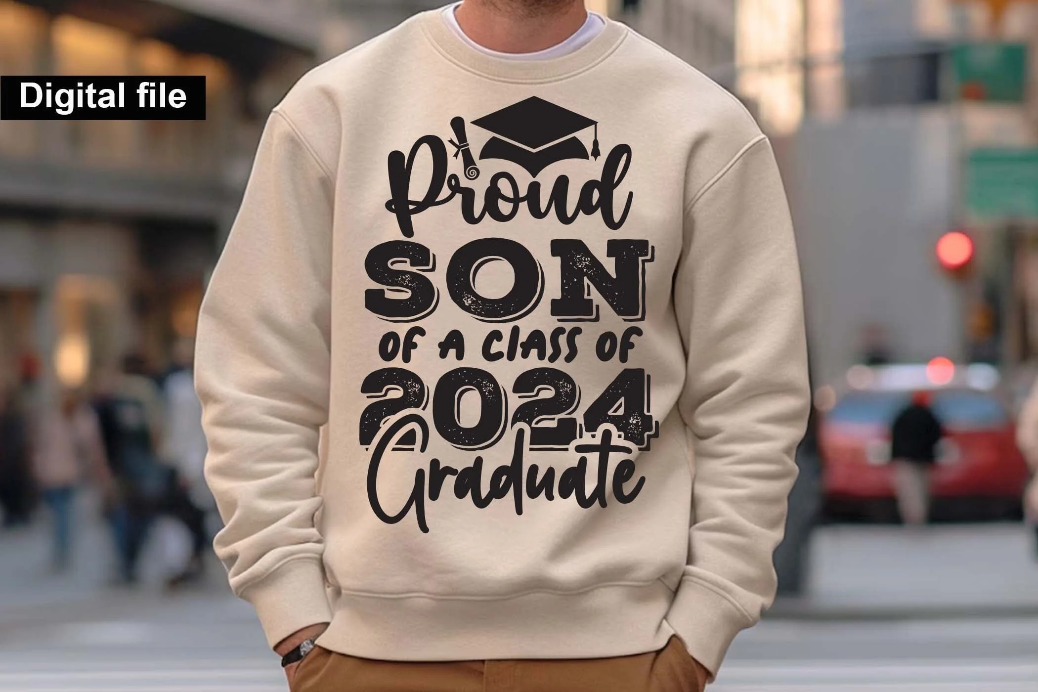 Proud son of a class of 2024 graduate svg, Graduation t shirt svg, Graduation 2024, Proud graduation 2024 svg, Class of 2024 svg, Funny graduation svg, Graduate cut files, Graduation mug svg, proud son t shirt svg, - Image 8