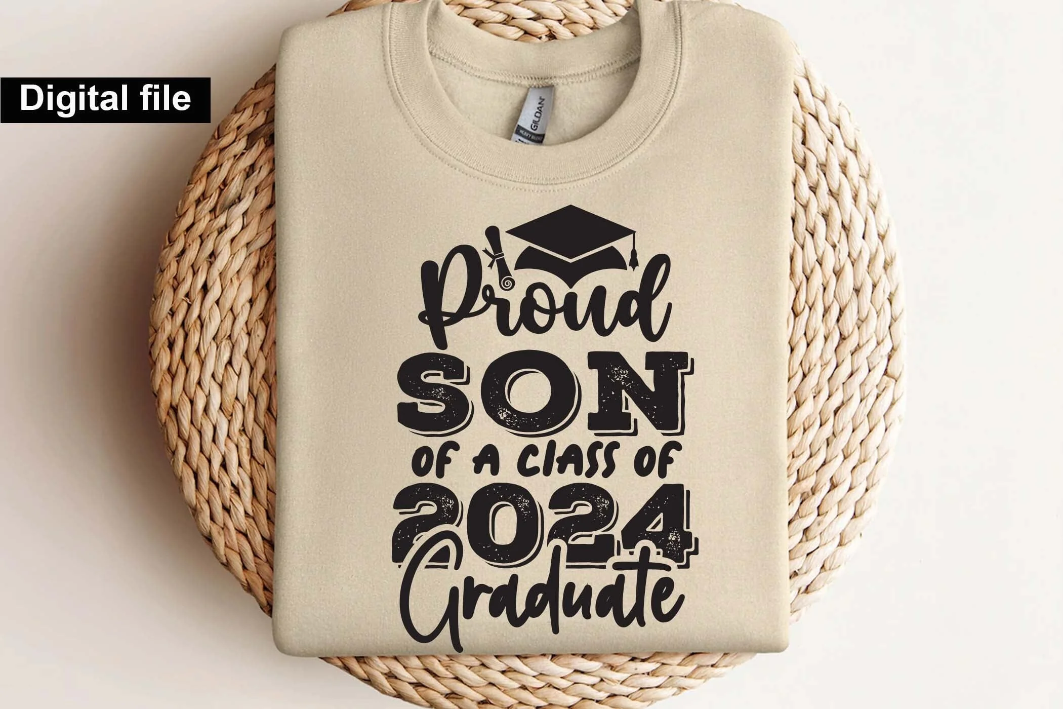 Proud son of a class of 2024 graduate svg, Graduation t shirt svg, Graduation 2024, Proud graduation 2024 svg, Class of 2024 svg, Funny graduation svg, Graduate cut files, Graduation mug svg, proud son t shirt svg, - Image 9
