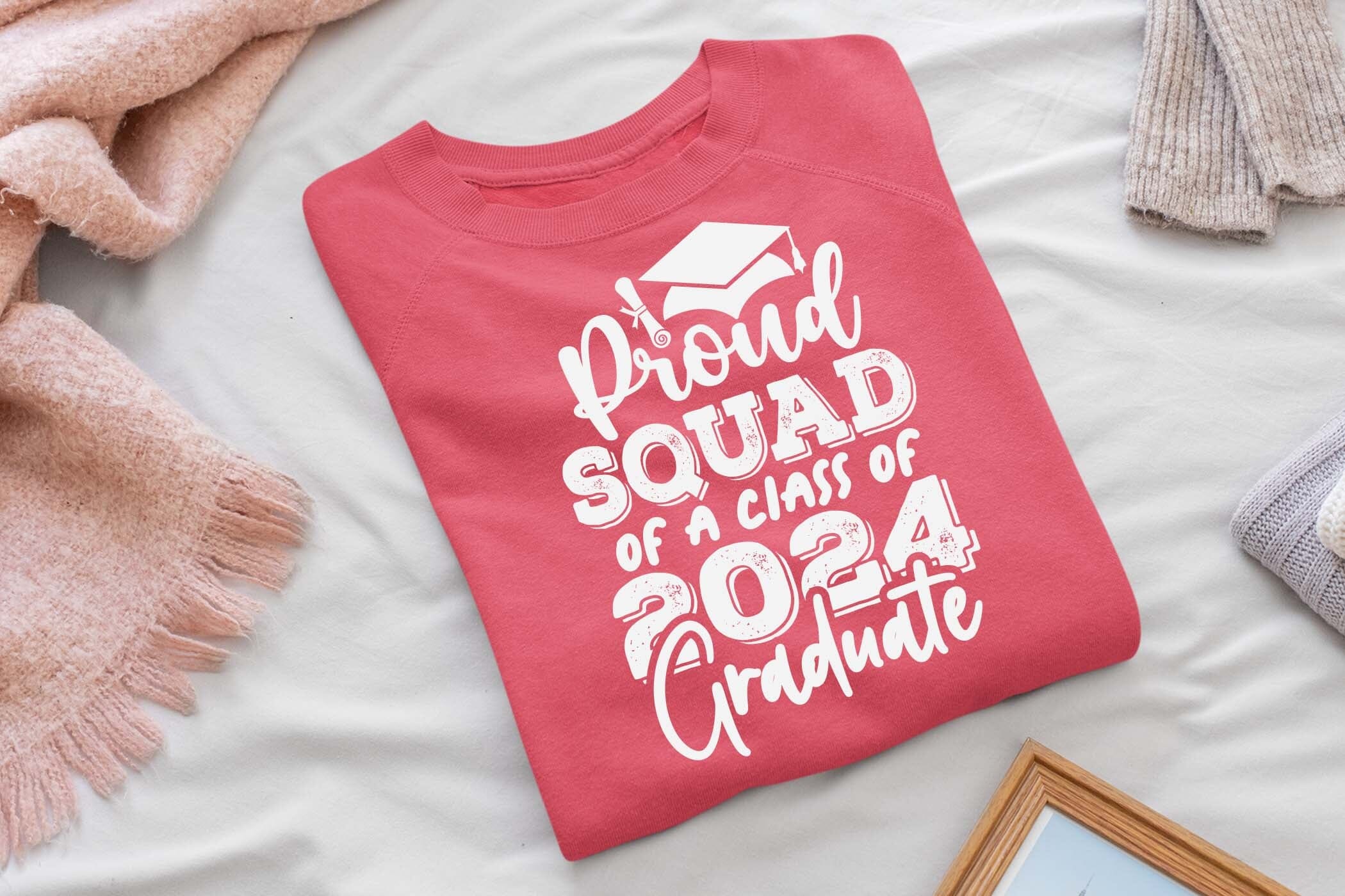 Proud squad of a class of 2024 graduate svg, Graduation t shirt svg, Graduation 2024, Proud graduation 2024 svg, Class of 2024 svg, Funny graduation svg, Graduate cut files, Graduation mug svg - Image 7