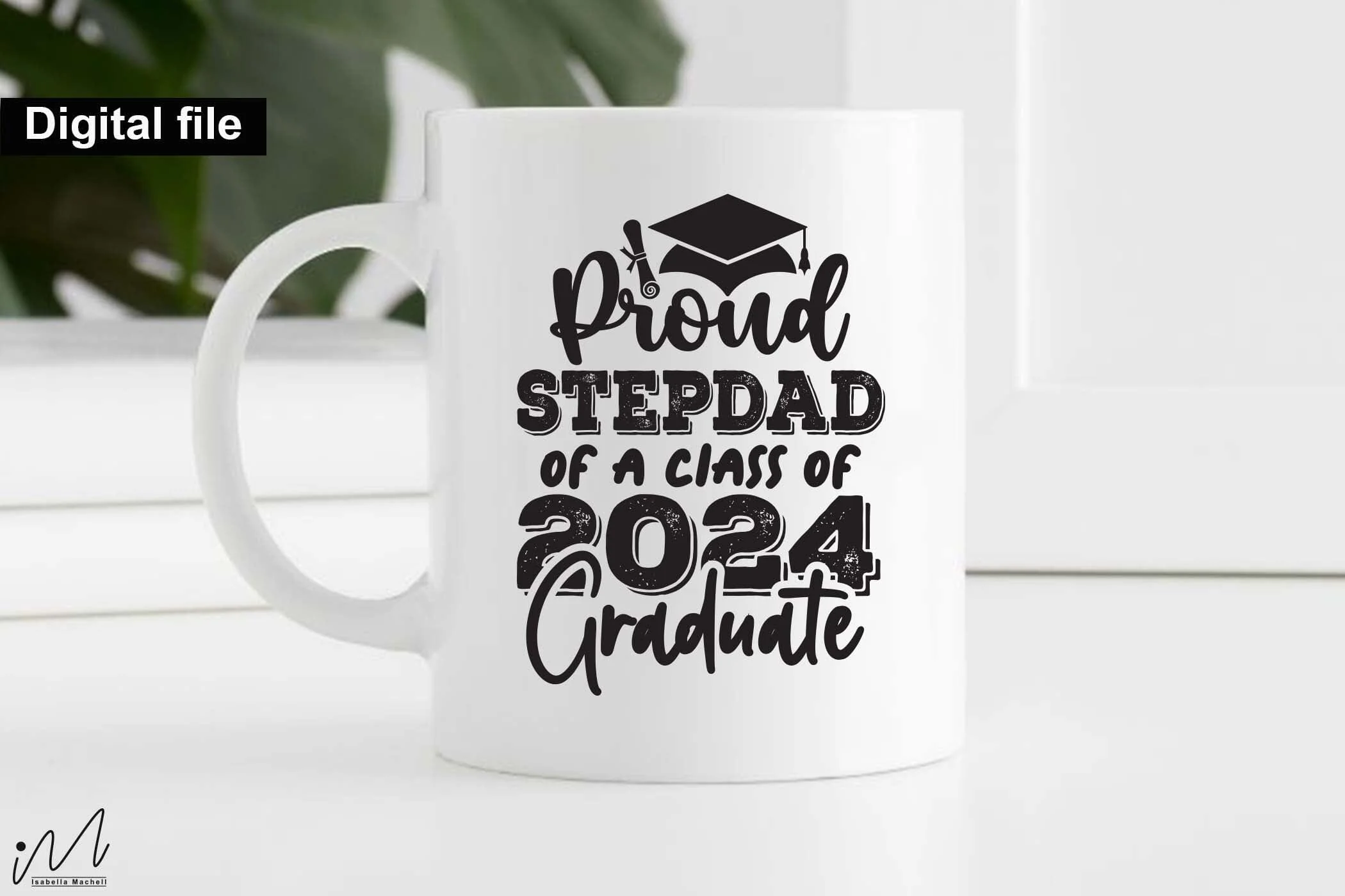 Proud stepdad of a class of 2024 graduate svg, Graduation t shirt svg, Graduation 2024, Proud graduation 2024 svg, Class of 2024 svg, Funny graduation svg, Graduate cut files, Graduation mug svg - Image 4