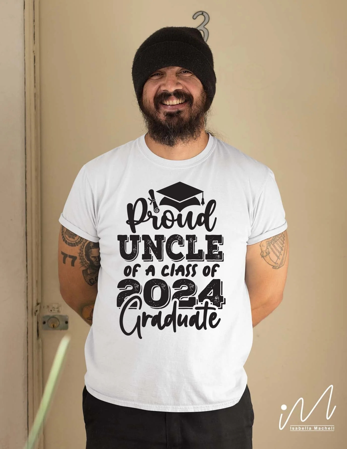 Proud uncle of a class of 2024 graduate svg, Graduation t shirt svg, Graduation 2024, Proud graduation 2024 svg, Class of 2024 svg, Funny graduation svg, Graduate cut files, Graduation mug svg - Image 3